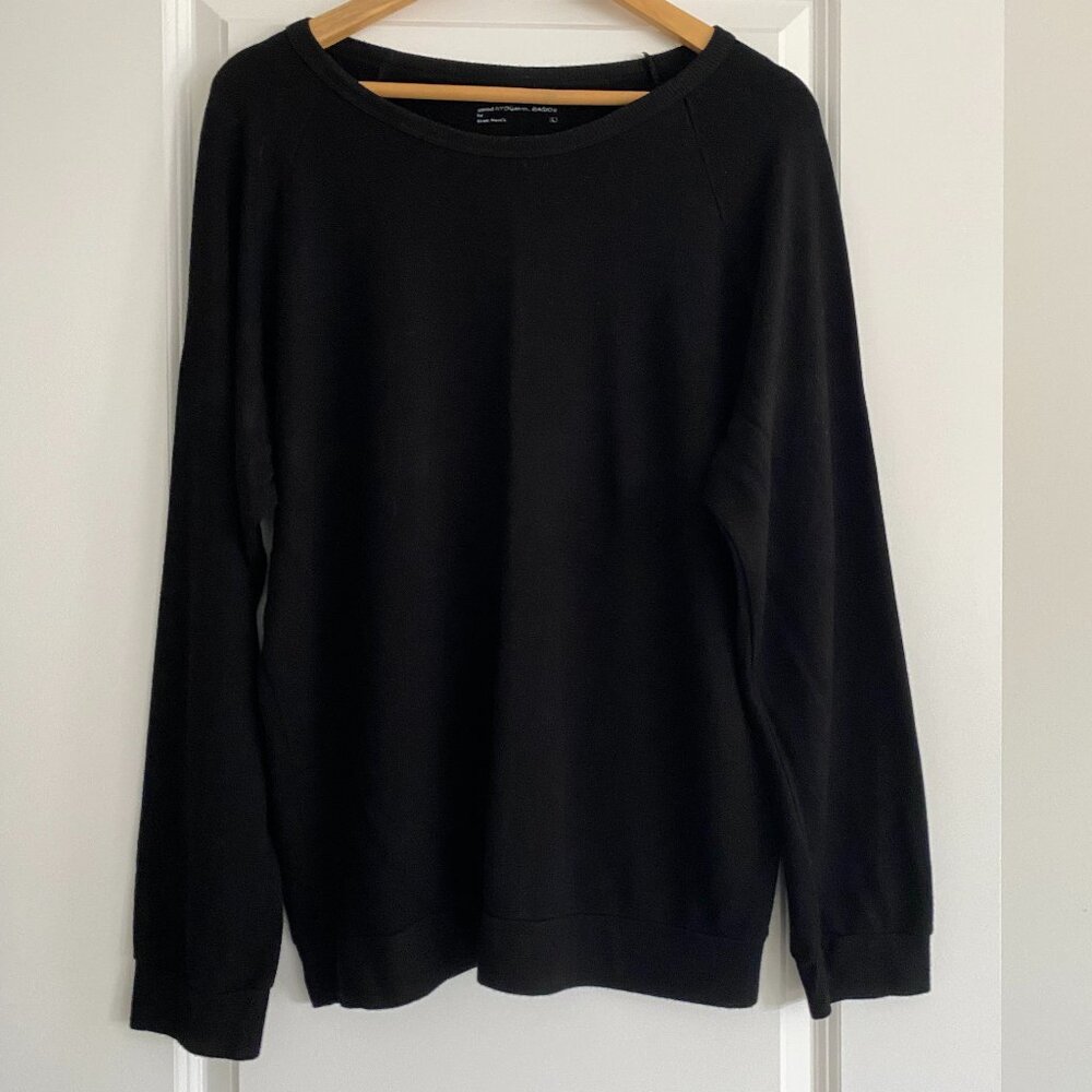 Good hYOUman Black Crewneck Sweatshirt – Thankful For Today – Size Large